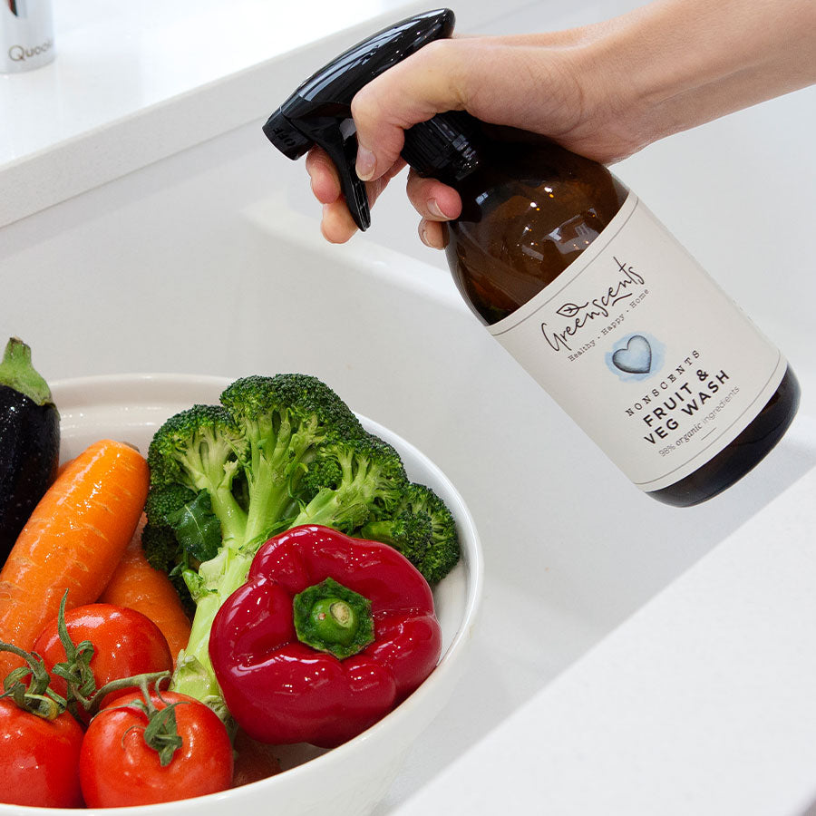 Greenscents Organic Fruit & Veg Wash – Removes Pesticide & Bacteria Residue the Natural Way