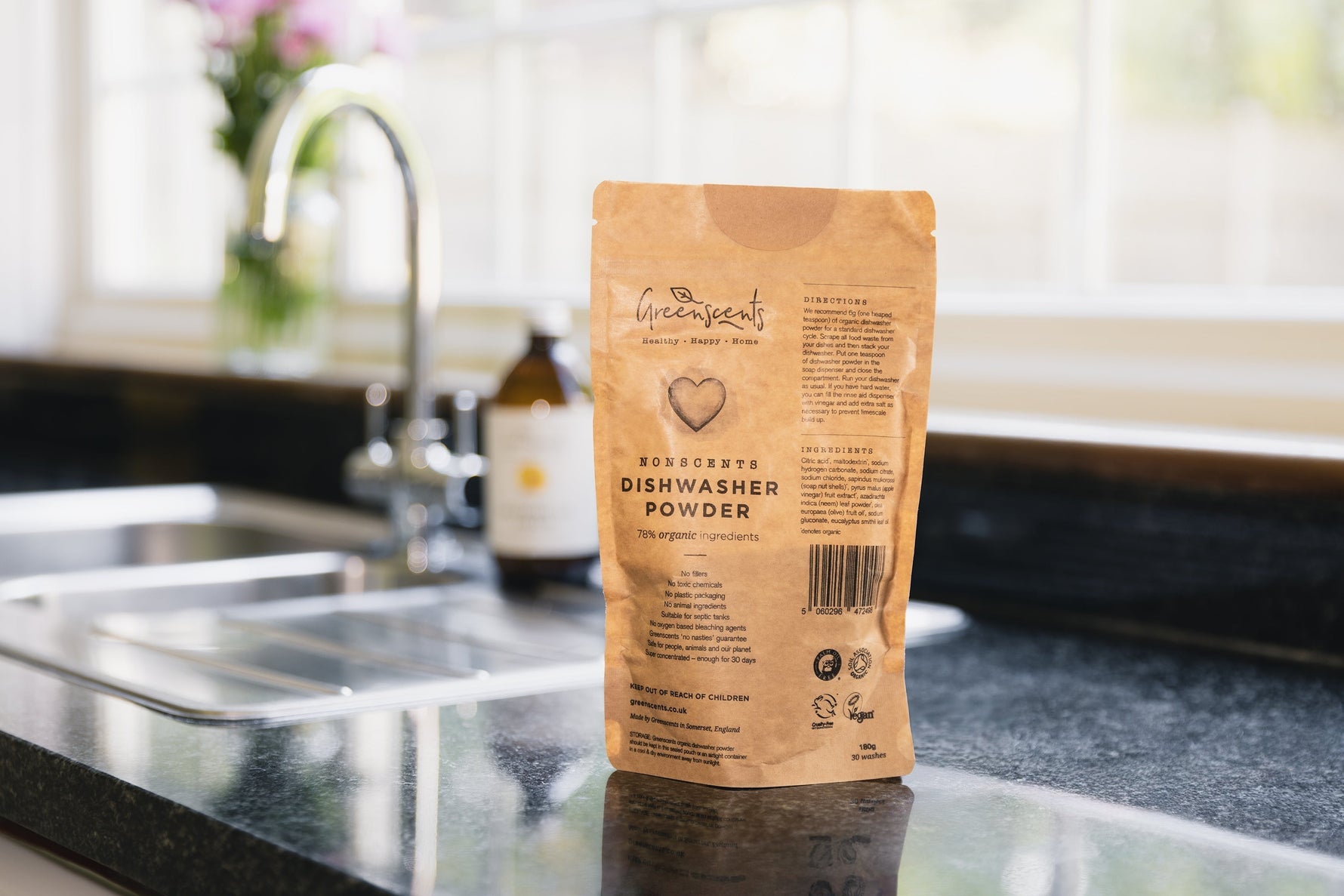 A non-toxic dishwasher powder that works