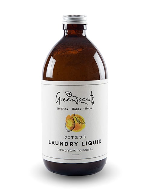 1CB Greenscents Laundry Liquid 500 ml bottle Citrus scent