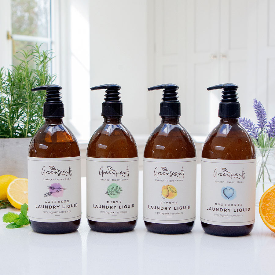 Greenscents Organic Laundry Liquid – Gentle, Non-Toxic & Effective for All Fabrics