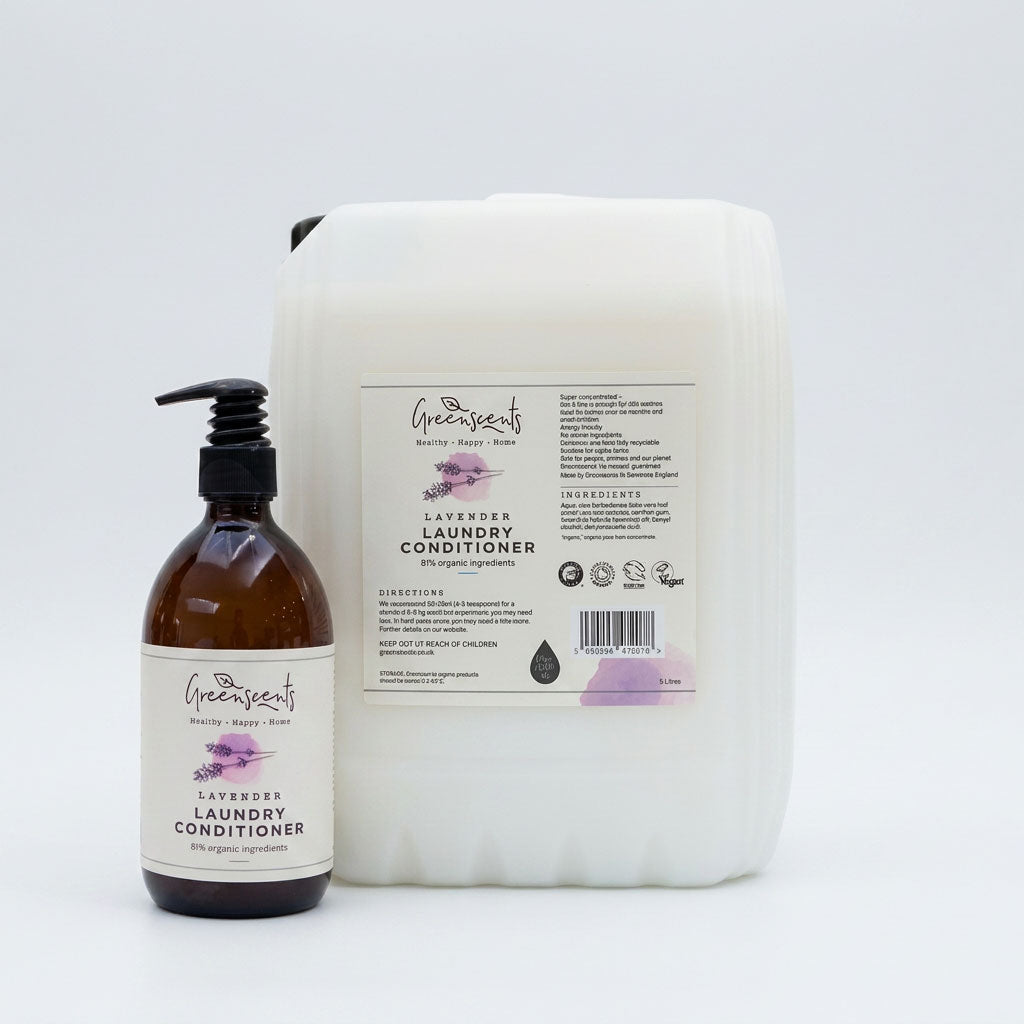 Greenscents Laundry Conditioner Refill Bundle – 500ml Bottle + 5L Refill (Save £7.47)