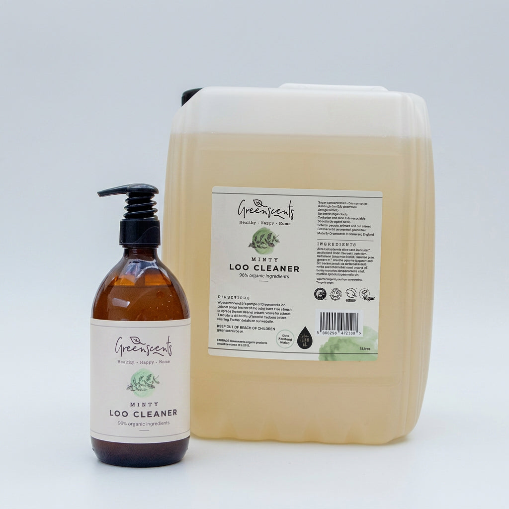 Greenscents Organic Loo Cleaner Refill Bundle – 500ml Bottle + 5L Refill (Save £5.87)