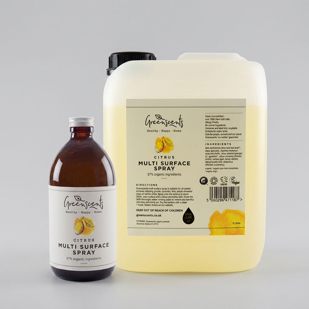Greenscents Multi Surface Spray Refill Bundle – 500ml Bottle + 5L Refill (Save £6.19)