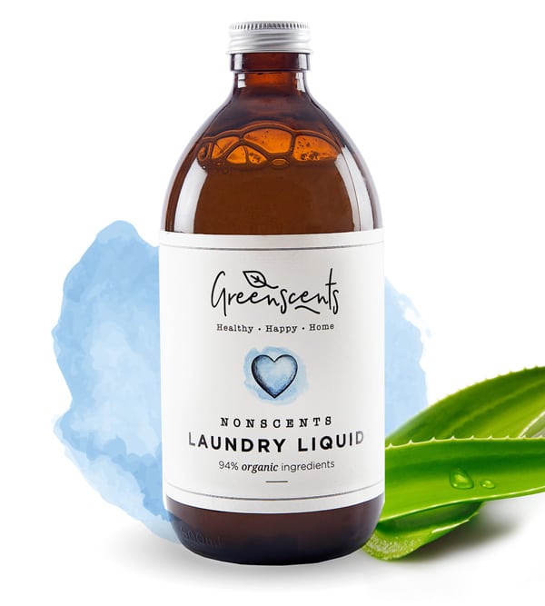 Greenscents category image for Laundry. Laundry Liquid pack shot